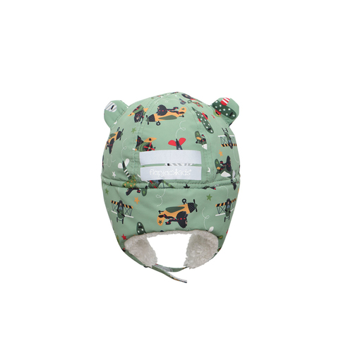 Buy FlapJack Water Repellent Trapper Hat Black Bear Green Medium 1